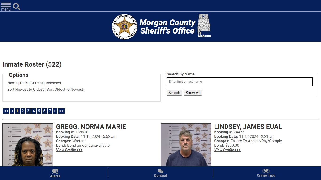 Inmate Roster (504) - Morgan County Sheriff, Al