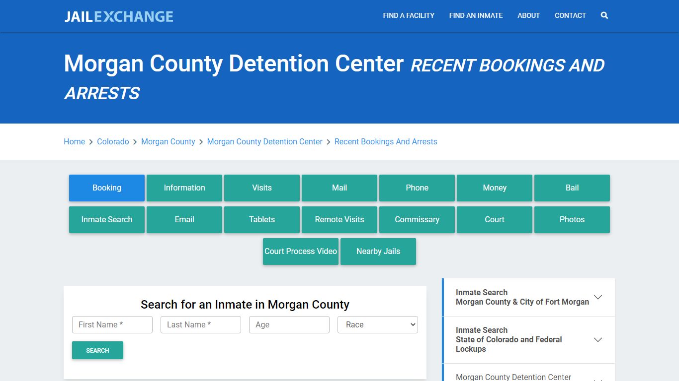 Morgan County Detention Center Recent Bookings And Arrests - Jail Exchange